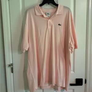 Lacoste Men's Light Pink Polo Shirt